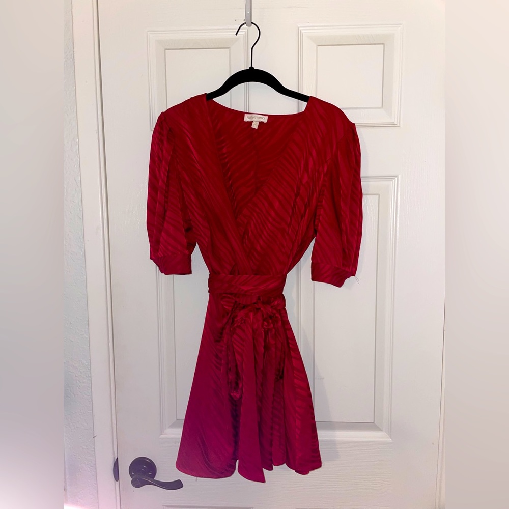 Ronny Kobo authentic red satin dress size S